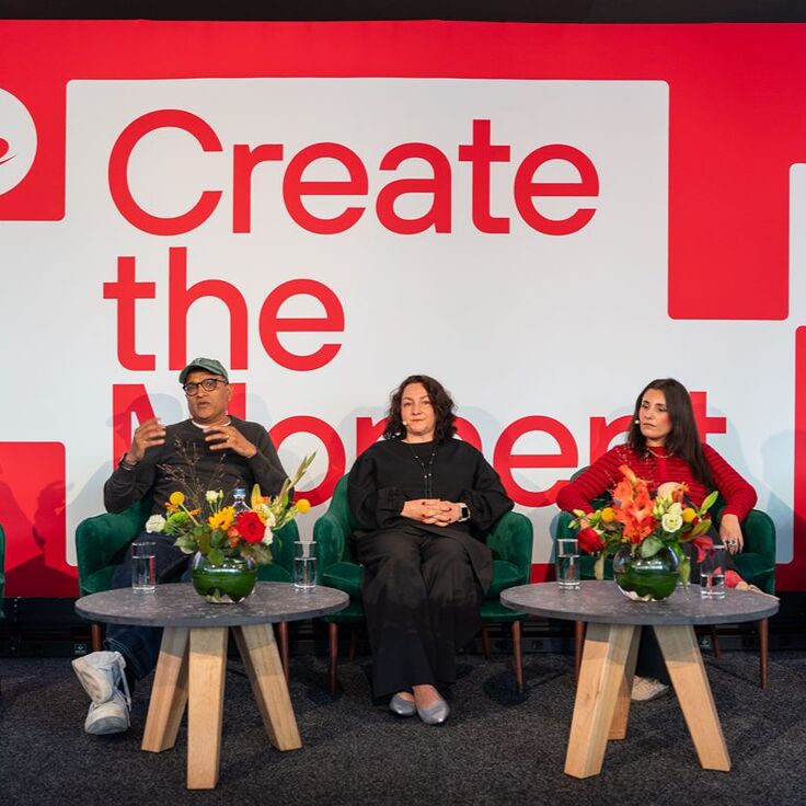 L-R Adam Kaczmarski, Creative Producer, Electric Robin, Gau Narayanan, MD Europe, Virtue, Ksenija Koženkova, Head of non-standard Media Partnerships & Innovation, Vinted, Noëlla Neffati, Director of Sport & Entertainment, M&C Saatchi Europe, Mary Ann Halford, Principal, Halford Media Advisory 